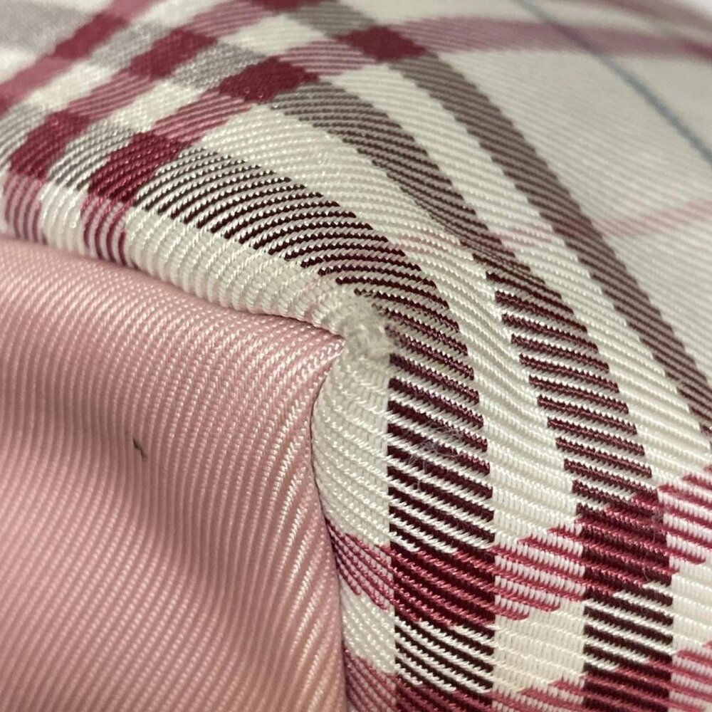 Burberry Blue Label - White Bordeaux Multi Nylon Leather Handbag - Picture 5 of 8